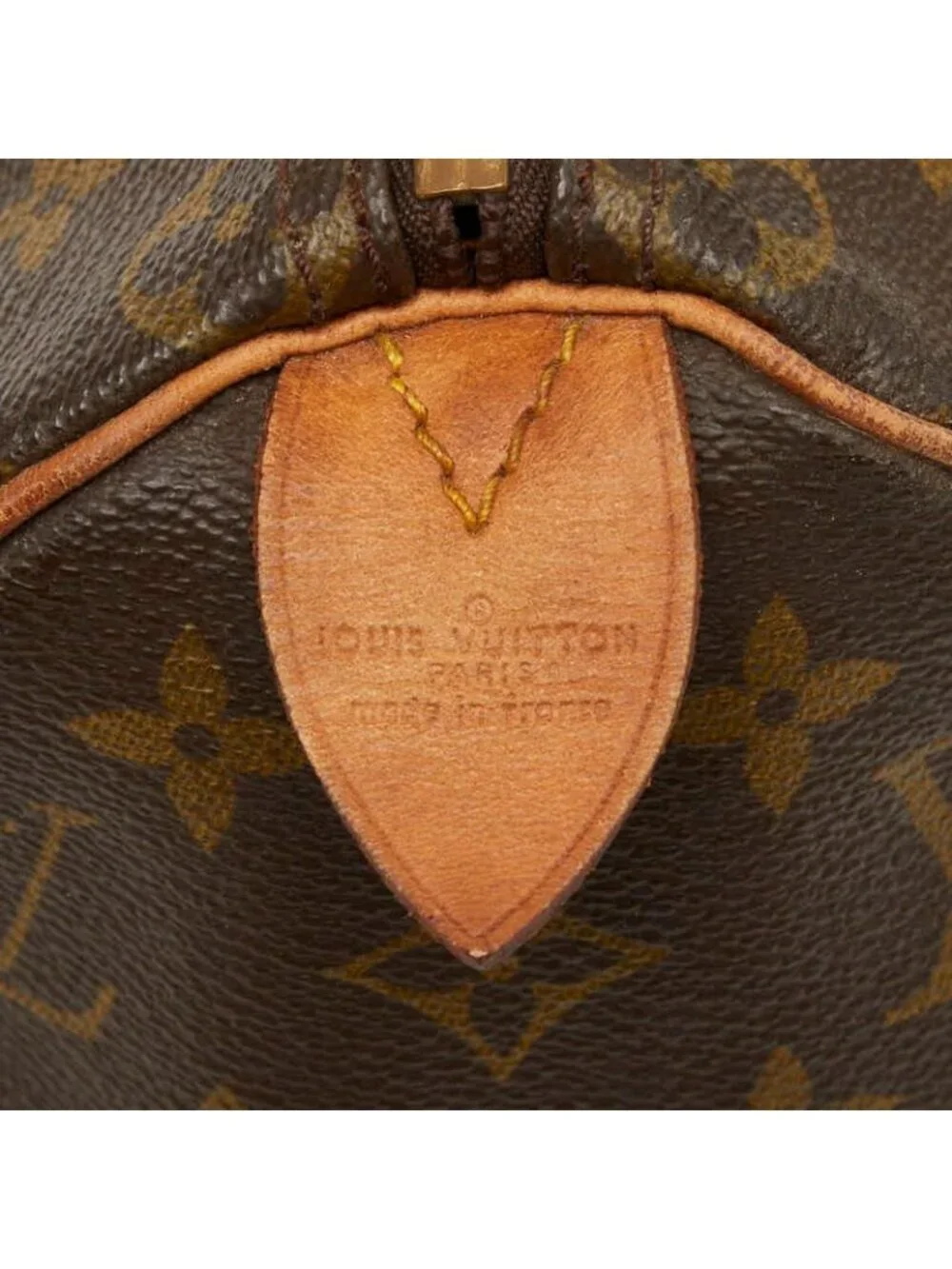 Louis Vuitton Monogram Speedy 25 Handbag Brown Leather